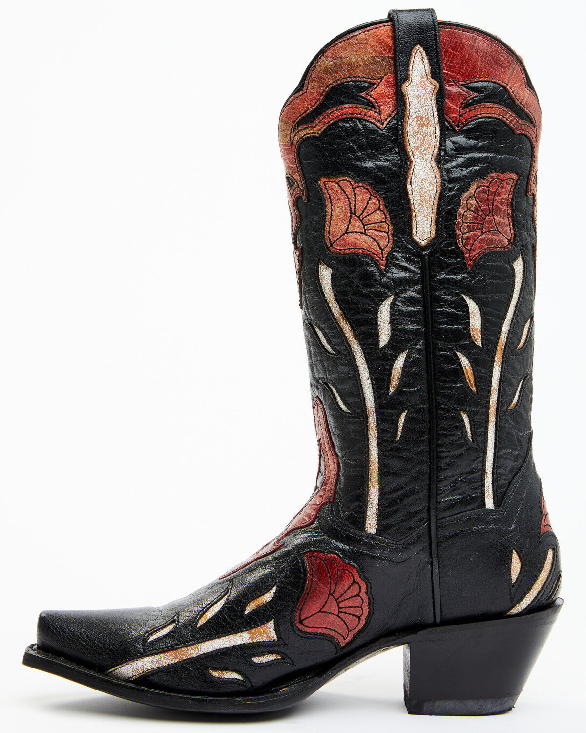 Image #3 - Dan Post Women's Alyssia Floral Leather Tall Western Boots - Snip Toe, , hi-res