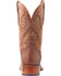 Image #13 - El Dorado Men's Handmade Caiman Back Brass Stockman Boots - Broad Square Toe, Bronze, hi-res