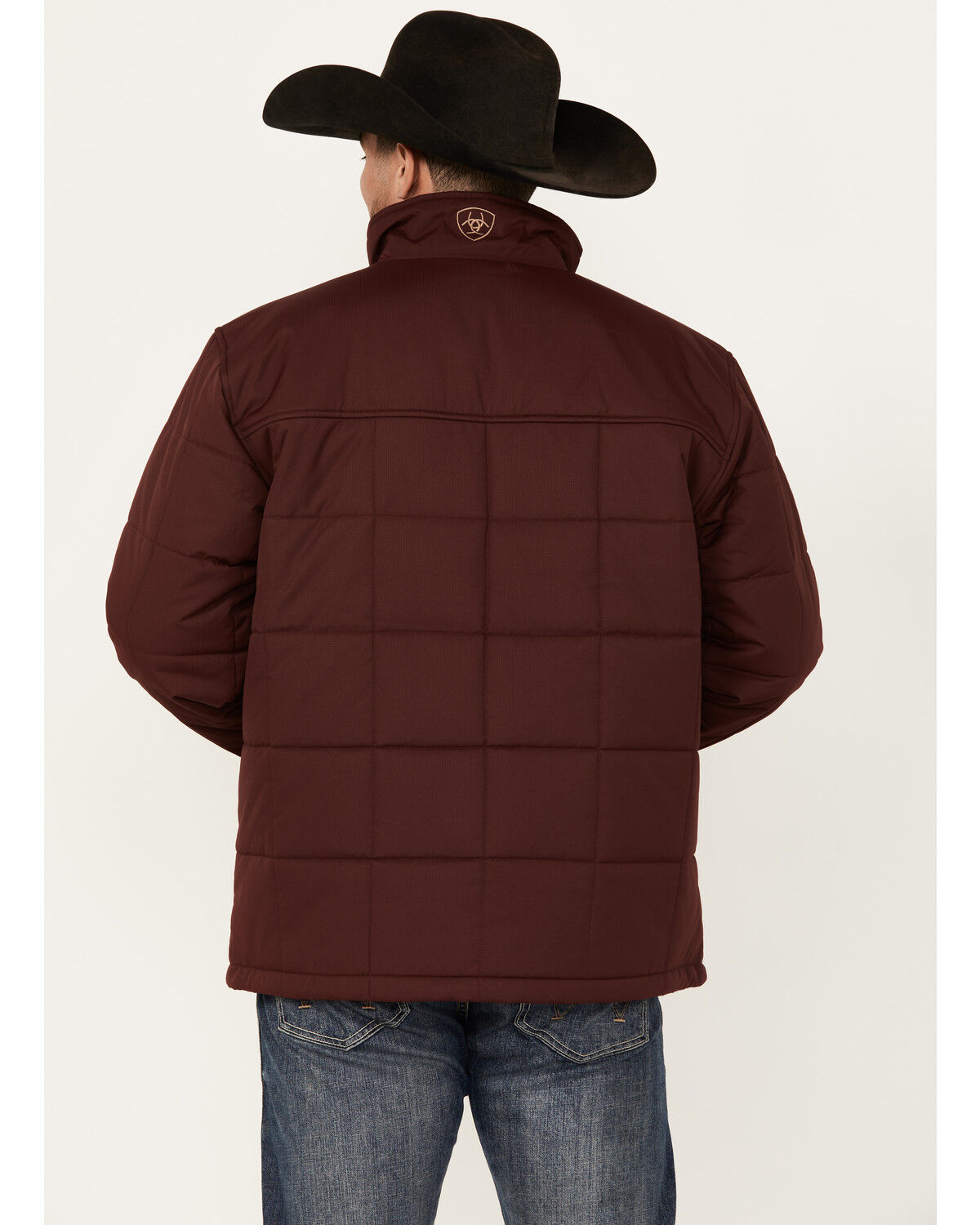 Image #4 - Ariat Men's Crius Solid Insulated Concealed Carry Jacket - Big, Burgundy, hi-res