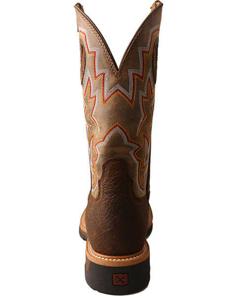 Image #6 - Twisted X Men's Lite Western Work Boots - Alloy Toe, Taupe, hi-res