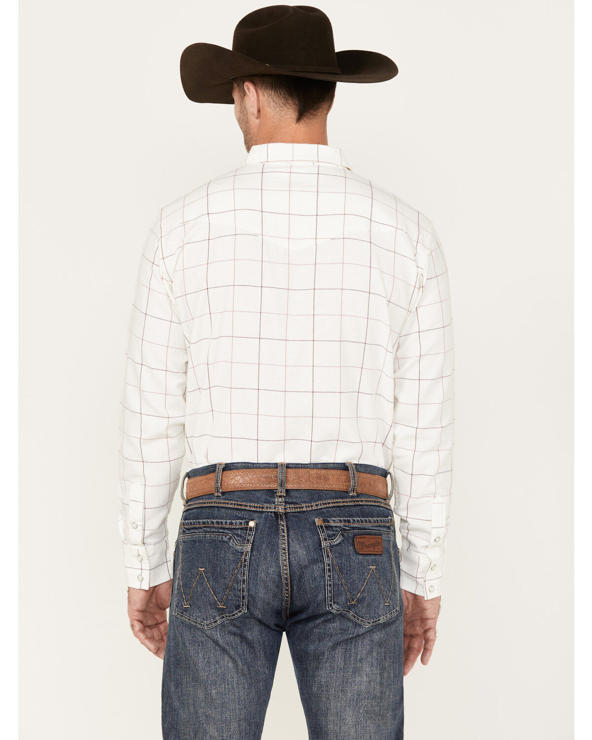 Image #4 - Blue Ranchwear Men's Twill Long Sleeve Pearl Snap Shirt, Ivory, hi-res