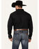 Image #4 - RANK 45® Men's Solid Performance Twill Logo Long Sleeve Button-Down Western Shirt, Black, hi-res