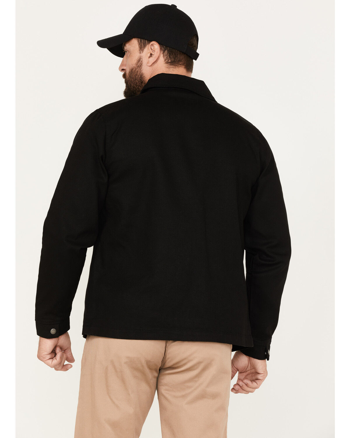Image #4 - Brixton Men's Beta Coaches Solid Print Wind and Water Repellent Jacket, Black, hi-res