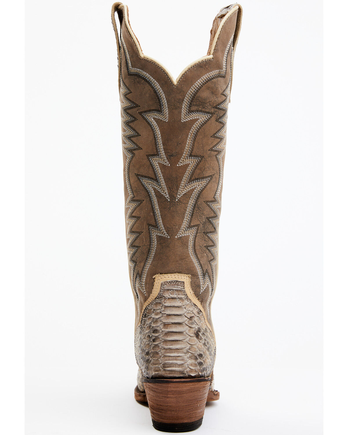 Image #5 - Idyllwind Women's Triad Exotic Python Western Boots - Snip Toe, Brown, hi-res