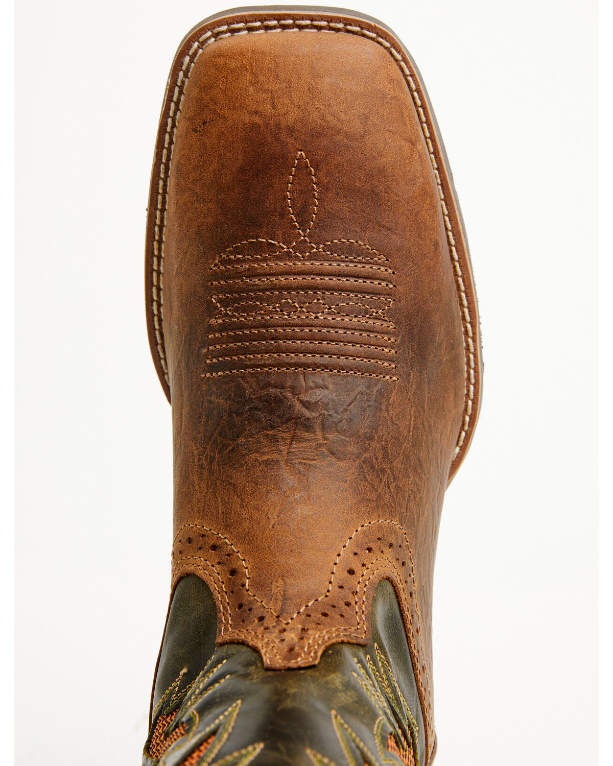 Image #6 - Ariat Men's Sport Cool VentTEK Western Performance Boots - Broad Square Toe, Tan, hi-res