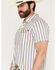 Image #2 - Rock & Roll Denim Men's Striped Short Sleeve Snap Western Polo, Natural, hi-res