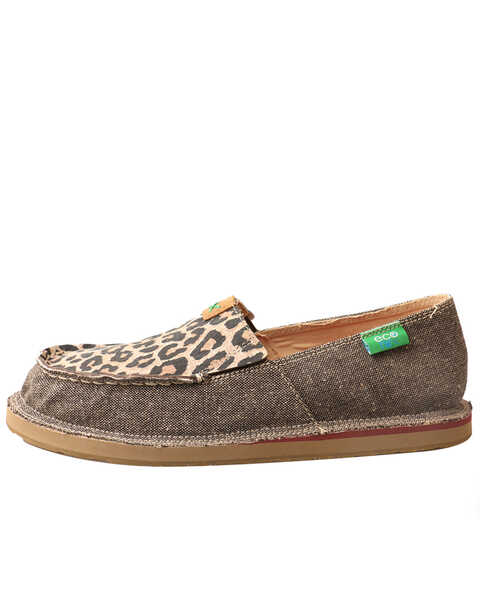 Image #3 - Twisted X Women's ECO TWX Leopard Slip-On Shoes, Sand, hi-res
