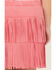 Image #4 - Shyanne Girls' Faux Suede Fringe Skirt, Hot Pink, hi-res