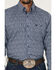 Image #3 - George Strait by Wrangler Men's Floral Print Long Sleeve Button-Down Stretch Western Shirt - Tall, Blue, hi-res