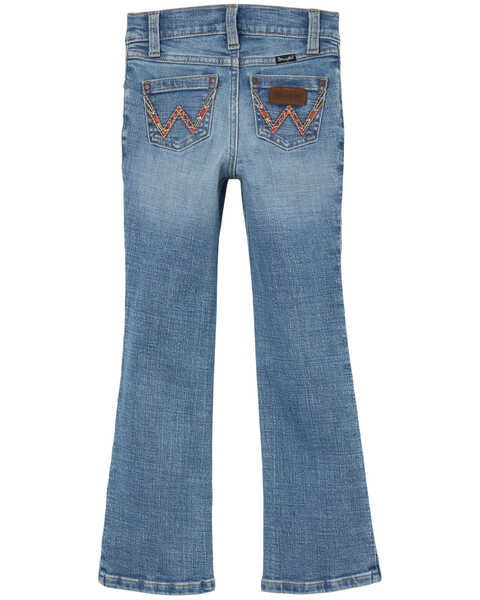 Image #1 - Wrangler Girls' Germaine Medium Wash Bootcut Stretch Denim Jeans , Medium Wash, hi-res