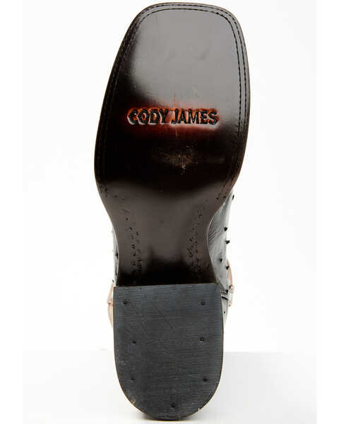 Image #7 - Cody James Men's Saddle Black Full-Quill Ostrich Exotic Western Boots - Broad Square Toe , Black, hi-res