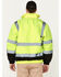 Image #4 - Hawx Men's High-Visibility Bomber Work Jacket - Big, Yellow, hi-res