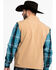 Justin Men's Khaki Fleece Laminated Vest, Beige/khaki, hi-res