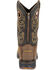 Georgia Boot Men's Carbo-Tec LT Waterproof Western Work Boots - Steel Toe, Black/brown, hi-res