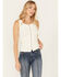 Image #1 - Idyllwind Women's Edna Button Front Ribbed Tank, Ivory, hi-res
