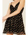 Sadie & Sage Women's Metallic Clip Dot Dress, Black, hi-res