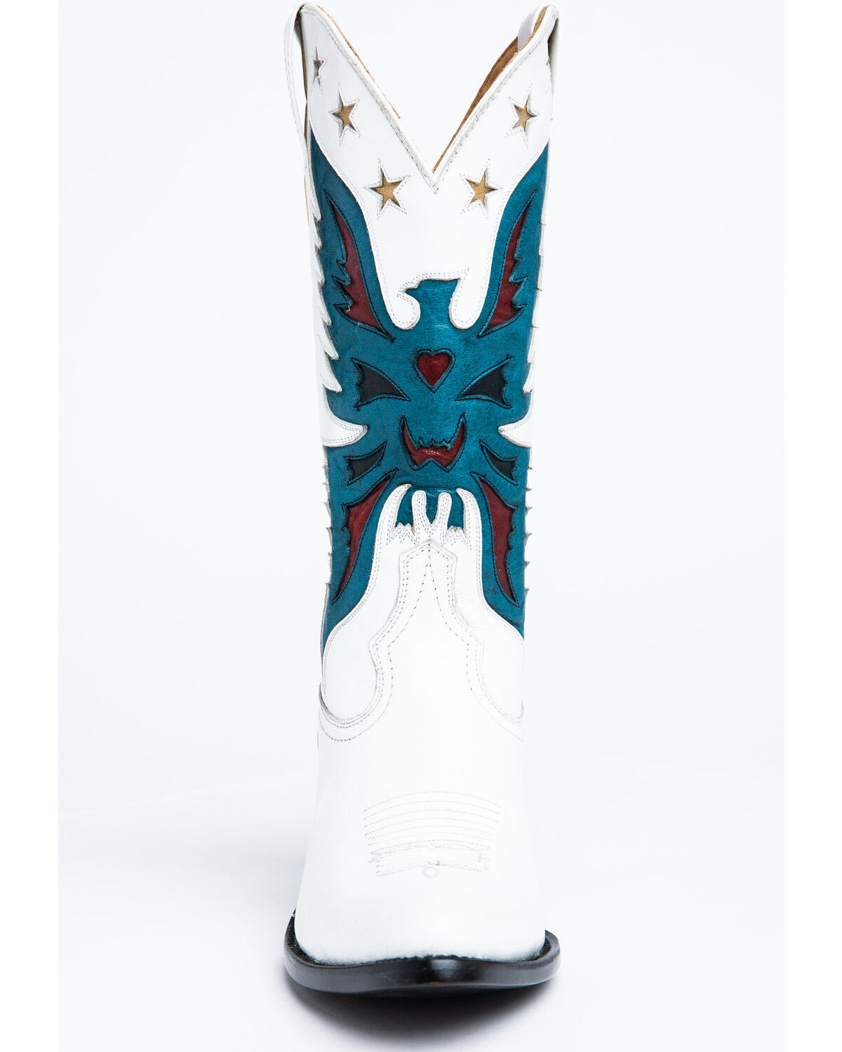 Image #4 - Idyllwind Women's Viceroy Western Boots - Round Toe, White, hi-res