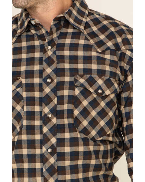 Image #3 - Resistol Men's Multi Bienville Check Plaid Long Sleeve Western Shirt , Multi, hi-res