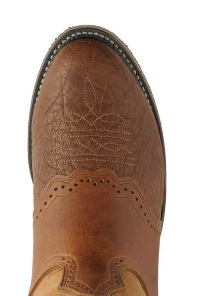 Image #6 - Boulet Men's Buckaroo Saddle Western Boots - Round Toe, , hi-res