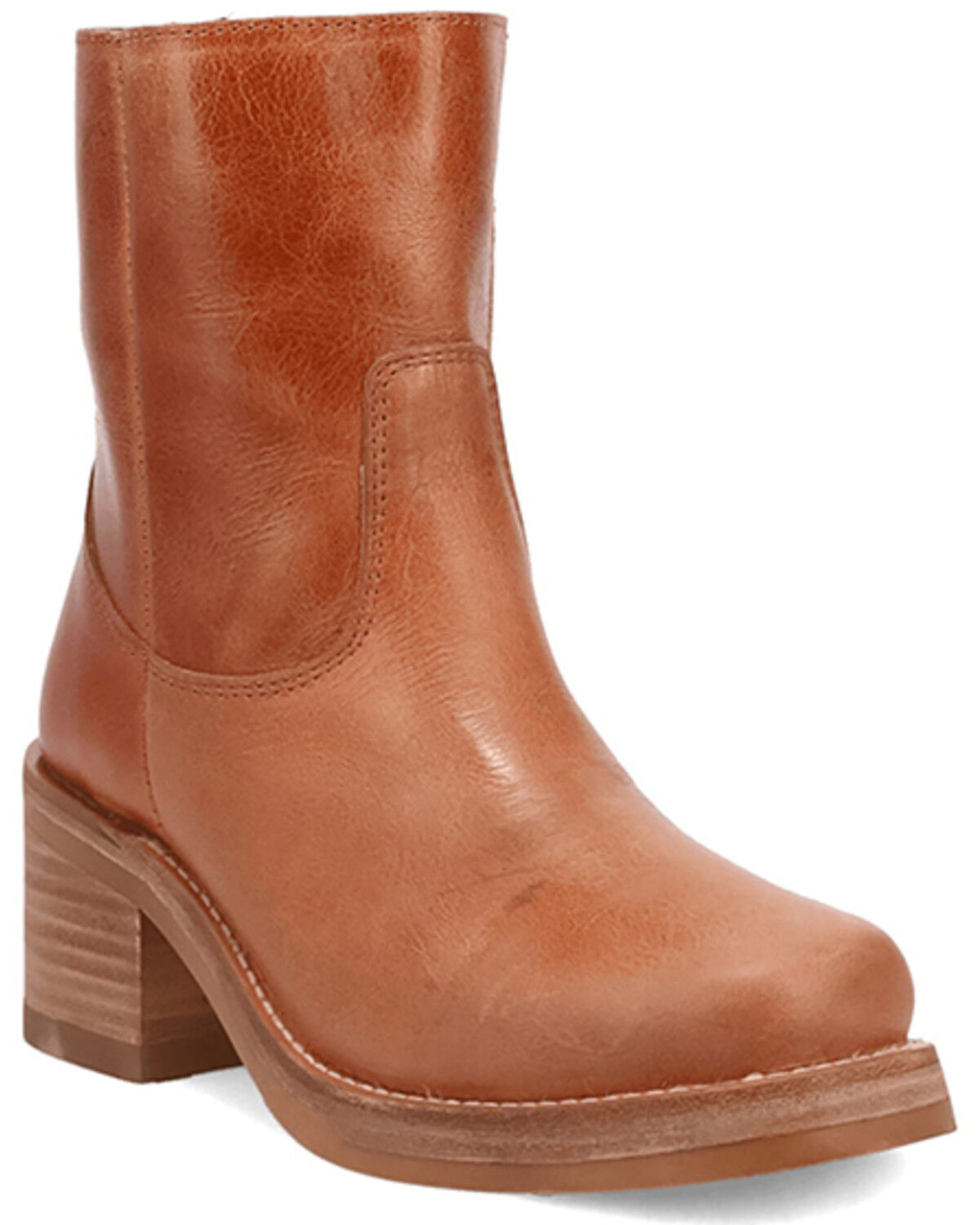 Image #1 - Dingo Women's Roxy Fashion Booties - Round Toe, Tan, hi-res