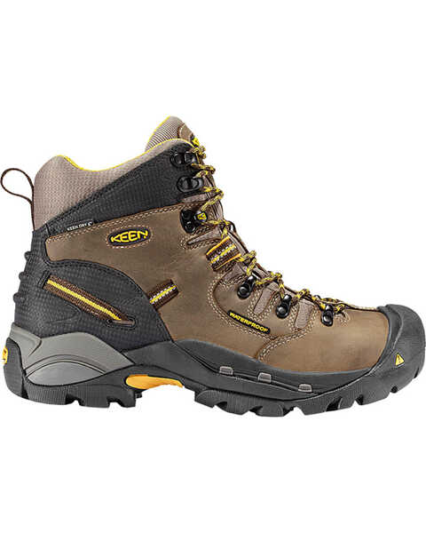 Image #2 - Keen Men's Electrical Hazard Protection Work Boots - Steel Toe , Brown, hi-res