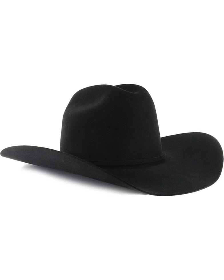 Rodeo King Rodeo 5X Black Felt Cowboy Hat, Black, hi-res