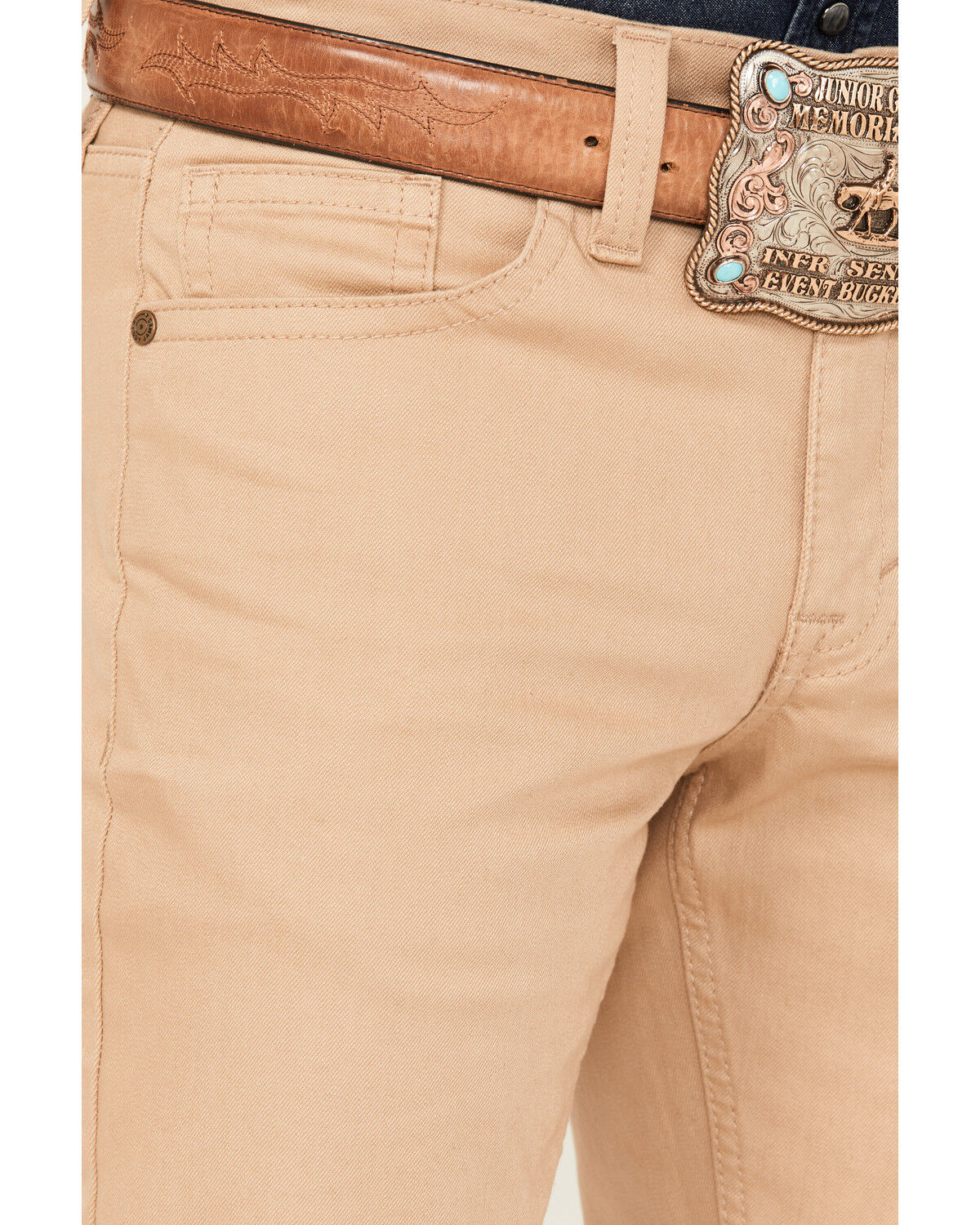 Image #2 - Cody James Men's Dalton Tan Slim Bootcut Stretch Denim Jeans, Tan, hi-res