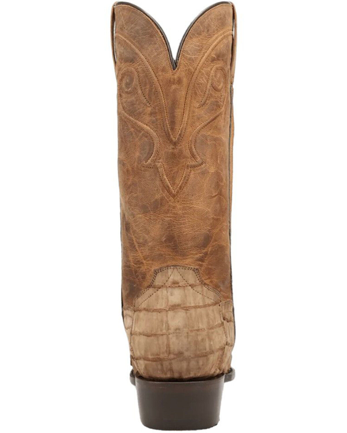 Image #5 - Dan Post Men's Exotic Caiman Makara Tall Western Boots - Round Toe, Brown, hi-res
