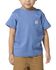Image #1 - Carhartt Toddler Boys' Short Sleeve Pocket T-Shirt, Dark Blue, hi-res