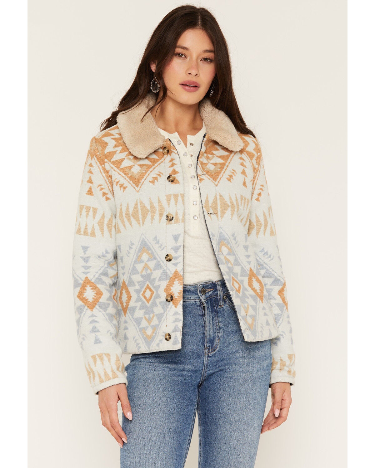 Image #2 - Idyllwind Women's Fairbrook Reversible Button-Down Denim Jacket, Dark Wash, hi-res