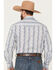 Image #4 - Roper Men's Wallpaper Floral Print Short Sleeve Snap Stretch Western Shirt, Blue, hi-res