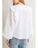 Image #3 - Flying Tomato Women's Made of Dreams Polka Dot Woven Top, White, hi-res