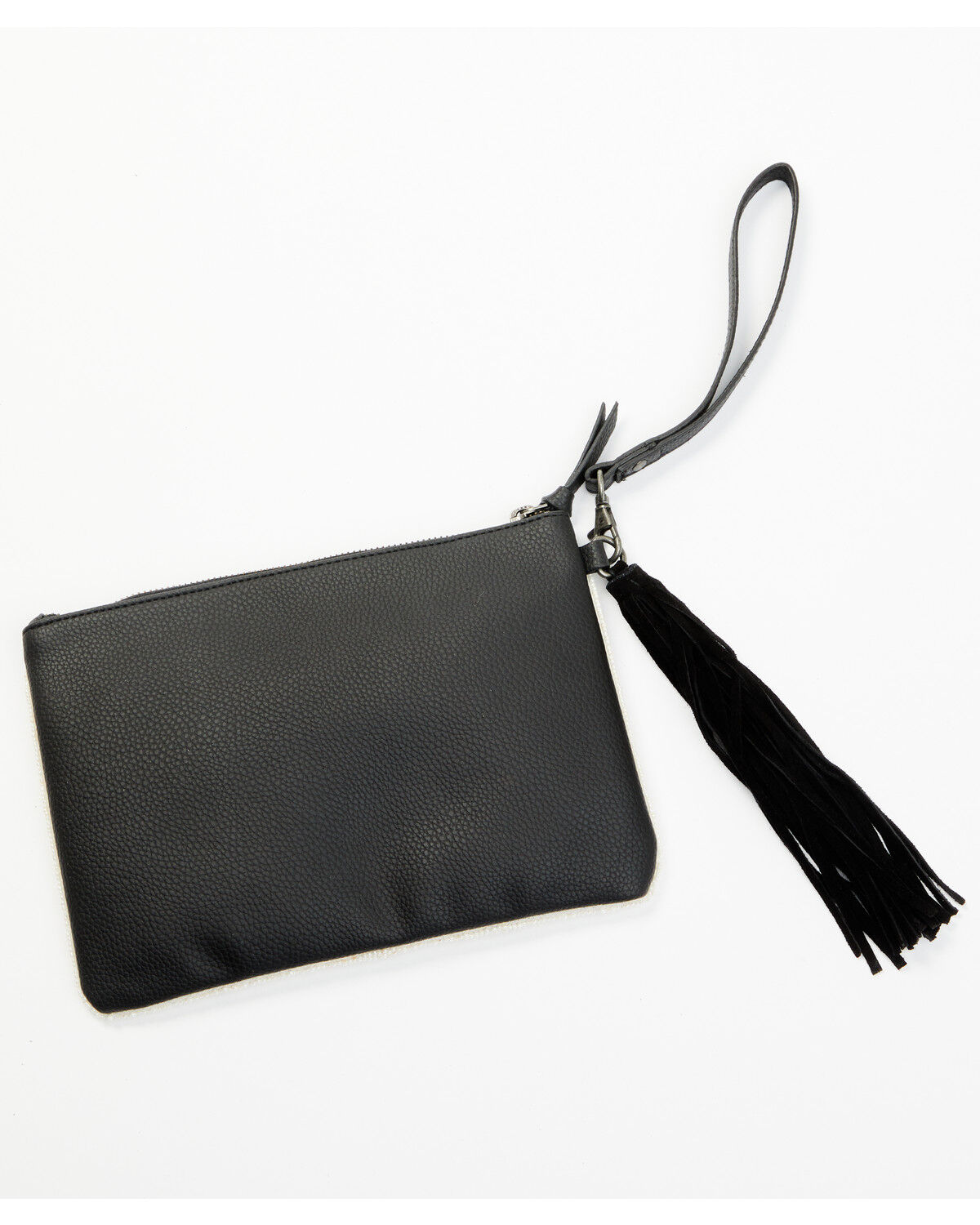 Image #3 - Shyanne Women's Tegan Seed Beaded Cowhide Wristlet Clutch, Black, hi-res