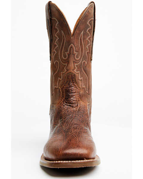 Image #4 - El Dorado Men's Rust Bison Western Boots - Broad Square Toe, Rust Copper, hi-res