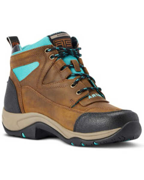 Ariat Women's Terrain H20 Waterproof Lace-Up Hiking Boots , Brown, hi-res