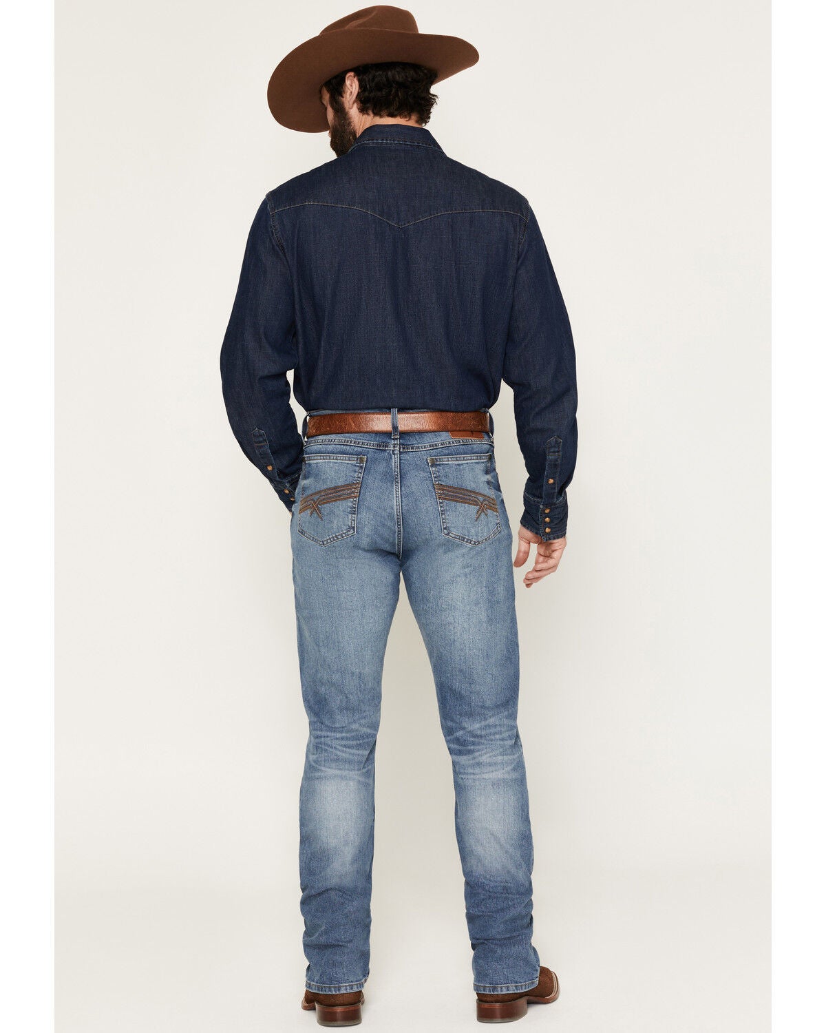 Image #3 - Levi's Men's 557 Caught In The Rain Medium Wash Straight Stretch Denim Jeans, Medium Wash, hi-res
