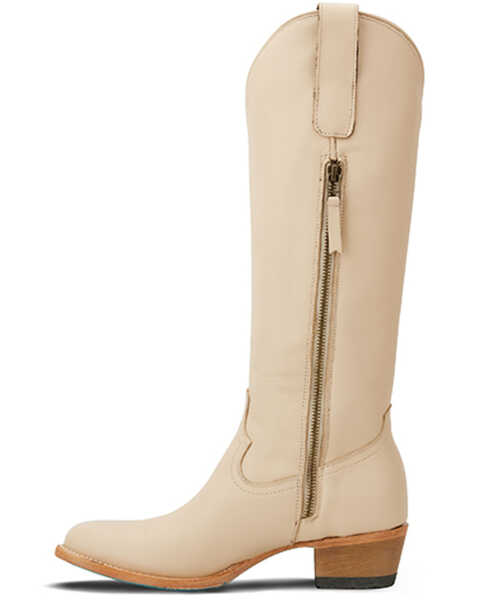 Image #3 - Lane Women's Plain Jane Tall Western Boots - Medium Toe , Ivory, hi-res