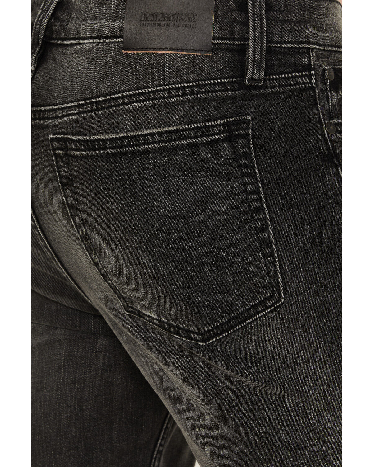 Image #4 - Brothers and Sons Men's Tucker Slim Straight Stretch Denim Jeans, Black, hi-res