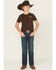 Image #1 - Ariat Boys' B4 Chief Legacy Pocket Relaxed Bootcut Stretch Denim Jeans, Blue, hi-res