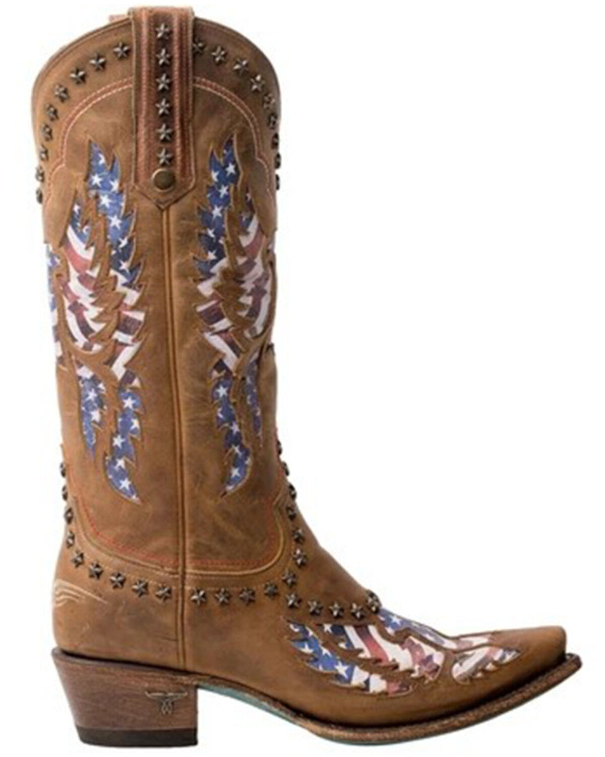 Image #1 - Lane Women's Old Glory Western Boots - Snip Toe, , hi-res