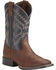 Image #1 - Ariat Little Boys' Tycoon Western Boots - Broad Square Toe , Brown, hi-res