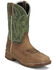 Image #1 - Justin Men's 11" Nitread Waterproof Work Boots  - Nano Composite Toe, Brown, hi-res