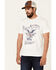 Image #1 - Flag & Anthem Men's White Whiskey Eagle Graphic Short Sleeve T-Shirt, White, hi-res
