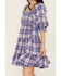Image #3 - Yura Women's Plaid Print Tier Dress, Blue, hi-res