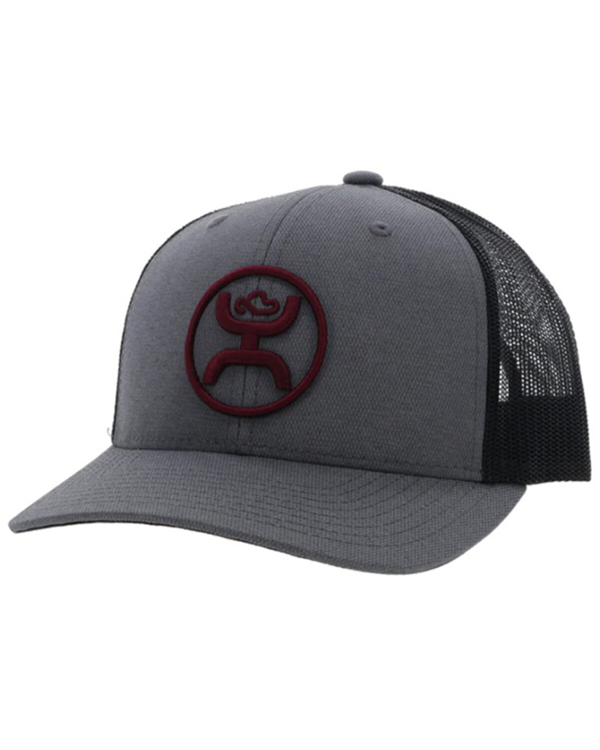 Image #1 - Hooey Men's O-Classic Mesh Trucker Cap, Grey, hi-res
