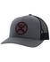 Image #1 - Hooey Men's O-Classic Mesh Trucker Cap, Grey, hi-res