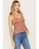 Image #2 - Idyllwind Women's Golden Road Print Fringe Top, Pecan, hi-res