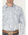 Image #3 - Cowboy Hardware Men's Paisley Print Long Sleeve Snap Stretch Western Shirt, Blue, hi-res