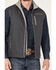 Image #3 - Cinch Men's Textured Bonded Concealed Carry Zip Vest, Navy, hi-res