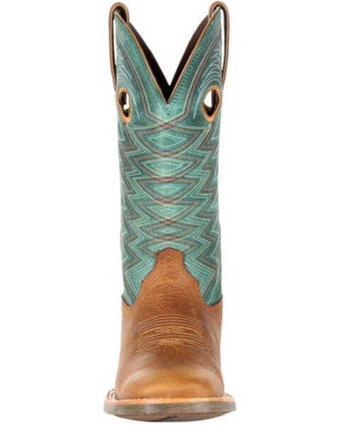 Image #5 - Durango Women's Lady Rebel Pro Teal Western Boots - Broad Square Toe, Brown, hi-res